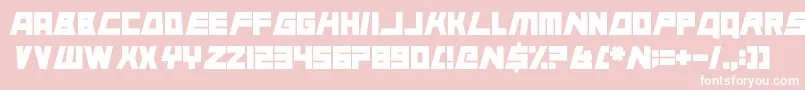 AnimalSilence Font – White Fonts on Pink Background