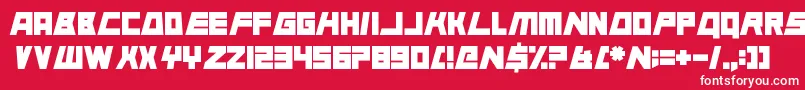 AnimalSilence Font – White Fonts on Red Background