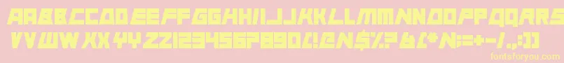 AnimalSilence Font – Yellow Fonts on Pink Background