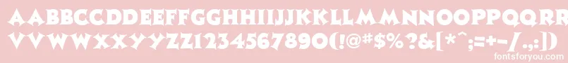 JazzposterHeavy Font – White Fonts on Pink Background