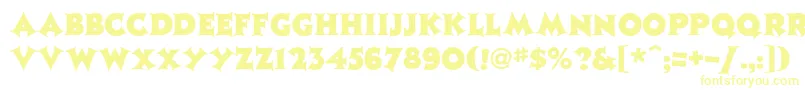 JazzposterHeavy Font – Yellow Fonts