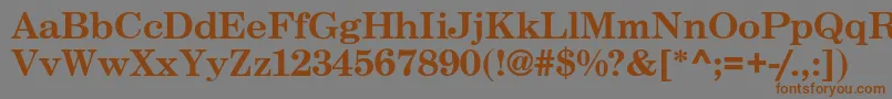 BackroadNormal Font – Brown Fonts on Gray Background