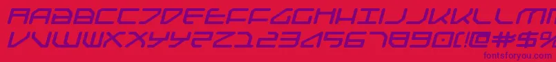 Federapolisebi Font – Purple Fonts on Red Background