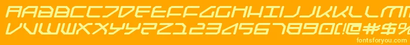 Federapolisebi Font – Yellow Fonts on Orange Background