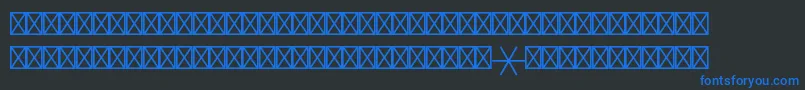 Astrologypiltstd1 Font – Blue Fonts on Black Background