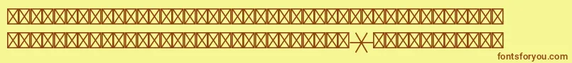 fuente Astrologypiltstd1 – Fuentes Marrones Sobre Fondo Amarillo