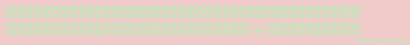 Astrologypiltstd1 Font – Green Fonts on Pink Background