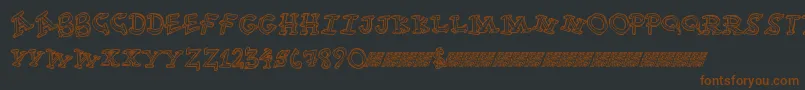 Funtime Font – Brown Fonts on Black Background