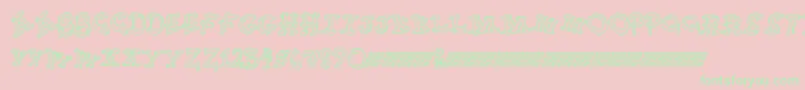 Funtime Font – Green Fonts on Pink Background