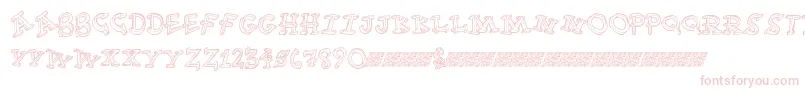 Funtime Font – Pink Fonts on White Background