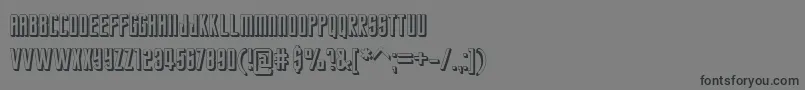 Czcionka StarTrekFuture – czarne czcionki na szarym tle