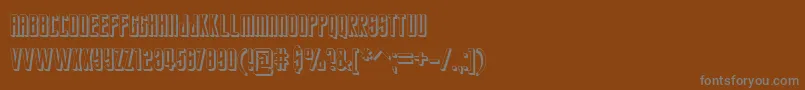 Шрифт StarTrekFuture – серые шрифты на коричневом фоне