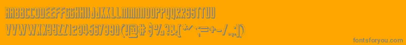 StarTrekFuture Font – Gray Fonts on Orange Background