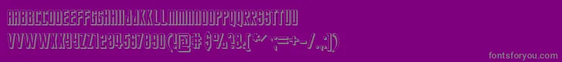 StarTrekFuture Font – Gray Fonts on Purple Background