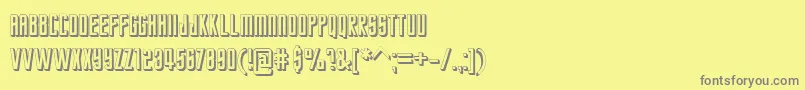 Шрифт StarTrekFuture – серые шрифты на жёлтом фоне
