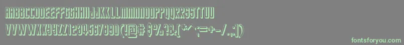Czcionka StarTrekFuture – zielone czcionki na szarym tle