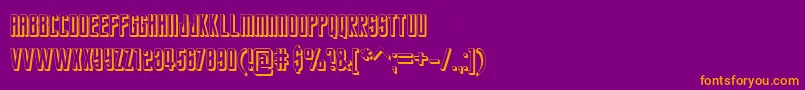 StarTrekFuture Font – Orange Fonts on Purple Background