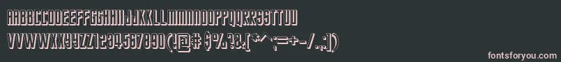 フォントStarTrekFuture – 黒い背景にピンクのフォント