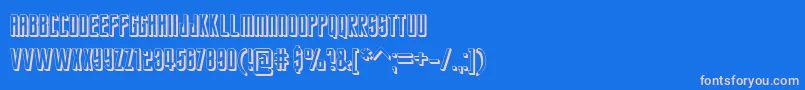 fuente StarTrekFuture – Fuentes Rosadas Sobre Fondo Azul