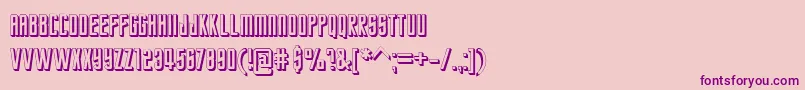 Czcionka StarTrekFuture – fioletowe czcionki na różowym tle