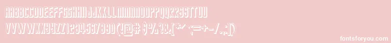 StarTrekFuture Font – White Fonts on Pink Background