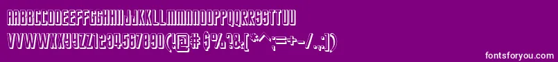 fuente StarTrekFuture – Fuentes Blancas Sobre Fondo Morado