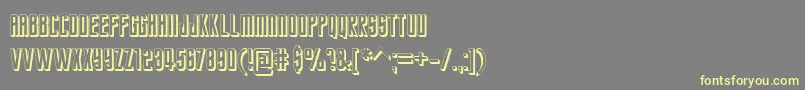 Czcionka StarTrekFuture – żółte czcionki na szarym tle