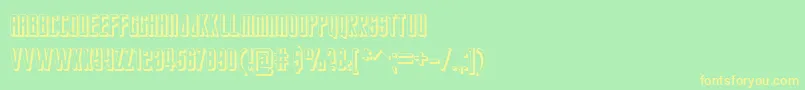 StarTrekFuture Font – Yellow Fonts on Green Background