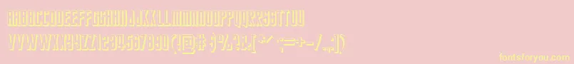 StarTrekFuture Font – Yellow Fonts on Pink Background