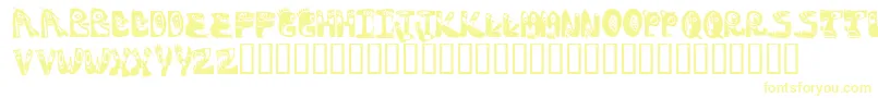 Monstocaps Font – Yellow Fonts on White Background