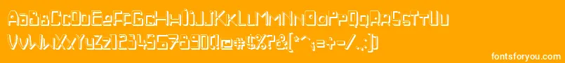 PfbeatnickproShadow Font – White Fonts on Orange Background