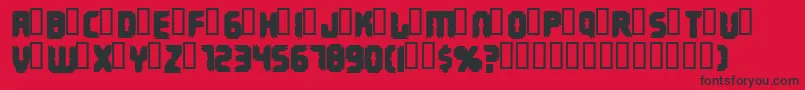 Terminus Font – Black Fonts on Red Background