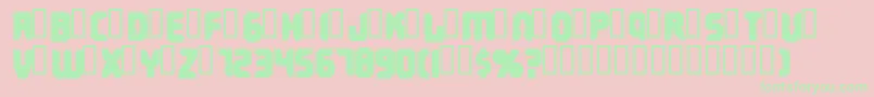 Terminus Font – Green Fonts on Pink Background