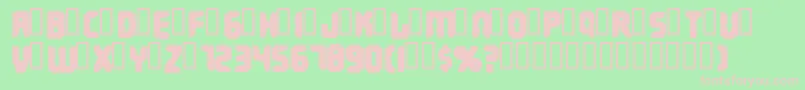 Terminus Font – Pink Fonts on Green Background