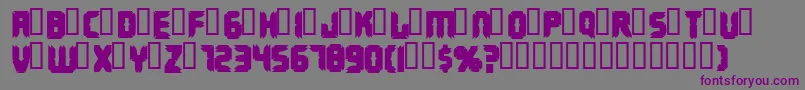 Terminus Font – Purple Fonts on Gray Background