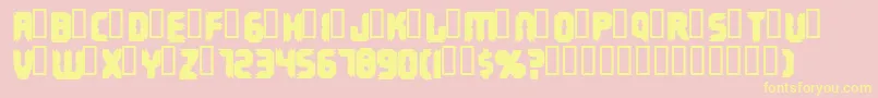 Terminus Font – Yellow Fonts on Pink Background