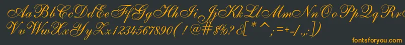 More about AlsScript Font AlsScript Font – Orange Fonts on Black Background