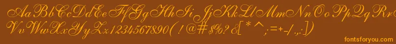 More about AlsScript Font AlsScript Font – Orange Fonts on Brown Background