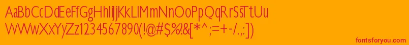 Más sobre la fuente Klilllightcondensed fuente Klilllightcondensed – Fuentes Rojas Sobre Fondo Naranja