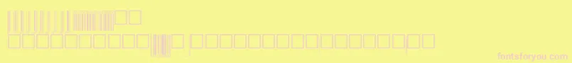 V200008 Font – Pink Fonts on Yellow Background
