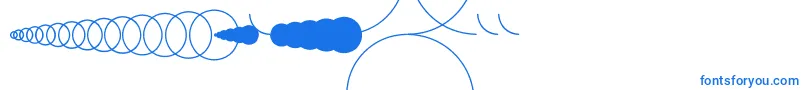Шрифт LatexCircleRegular – синие шрифты