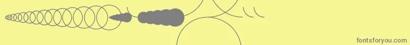 Шрифт LatexCircleRegular – серые шрифты на жёлтом фоне