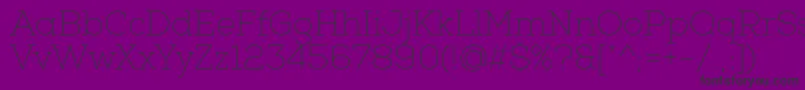 NexaSlabThin-Schriftart – Schwarze Schriften auf violettem Hintergrund