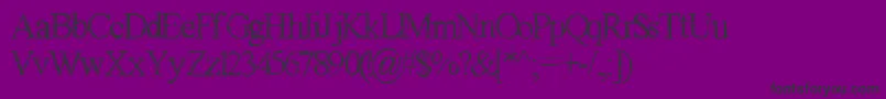 GagaillePremiere Font – Black Fonts on Purple Background