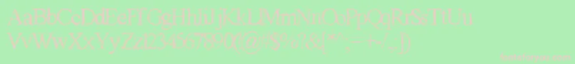 GagaillePremiere Font – Pink Fonts on Green Background