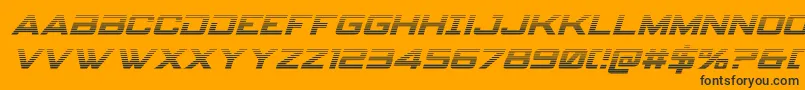 Spyagencyv3gradital Font – Black Fonts on Orange Background