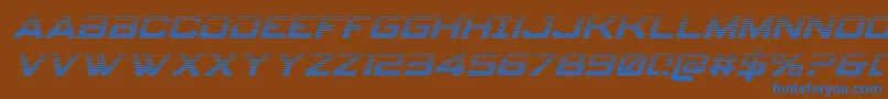 More about Spyagencyv3gradital Font Spyagencyv3gradital Font – Blue Fonts on Brown Background