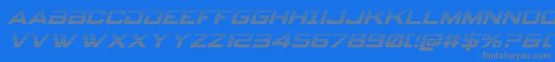 フォントSpyagencyv3gradital – 青い背景に灰色の文字