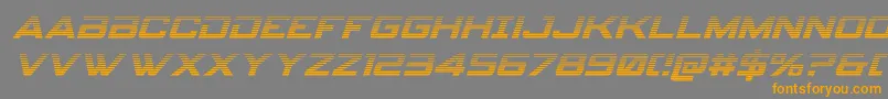 Spyagencyv3gradital Font – Orange Fonts on Gray Background