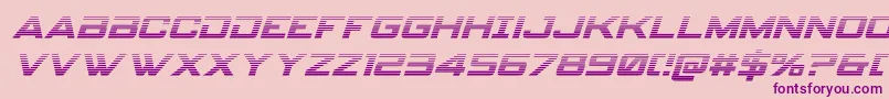 フォントSpyagencyv3gradital – ピンクの背景に紫のフォント